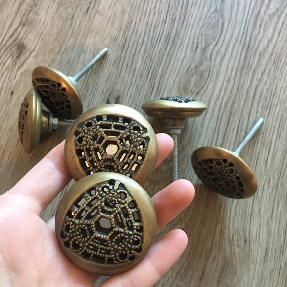 Anthropologie Accessories Anthropologie Mirrored Brass Knobs Poshmark